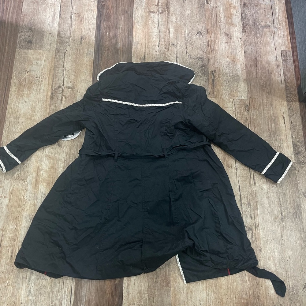 Black formal trench coat